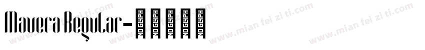 Mavera Regular字体转换